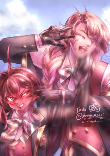TWST New Faces Digital Zine (main piece, page art)