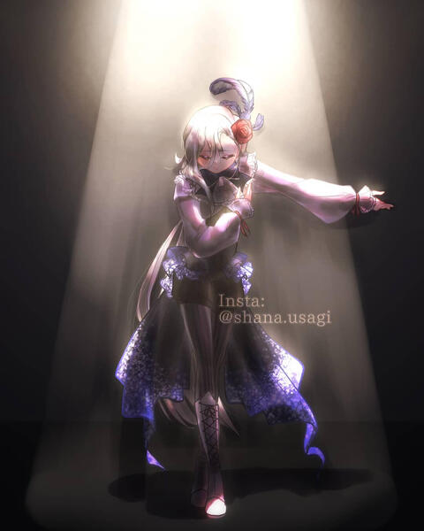 Lunar Siren {04-15-21}: A mock movie poster attached to a video project in senior high.