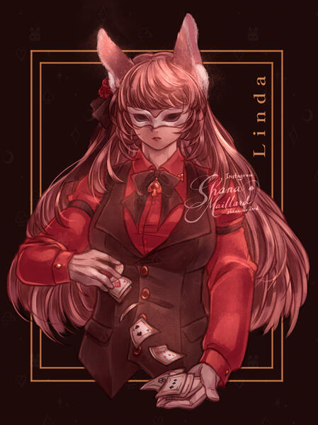 ♠ • ♥ • ♣ • ♦ {11-27-24}: Re-render of the original drawing from 2023