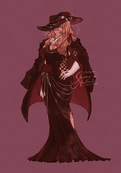 Dressed in Webs {02-15-25}: original base fan design by itto4ever on discord, art and design revisions by Shana